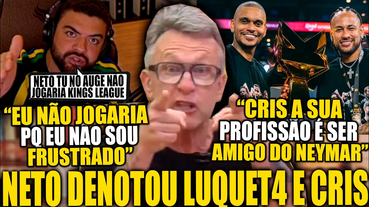 TRETA! CRAQUE NETO DETONA LUQUET4 E CRIS GUEDES APÓS DEFENDEREM A KINGS LEAGUE!