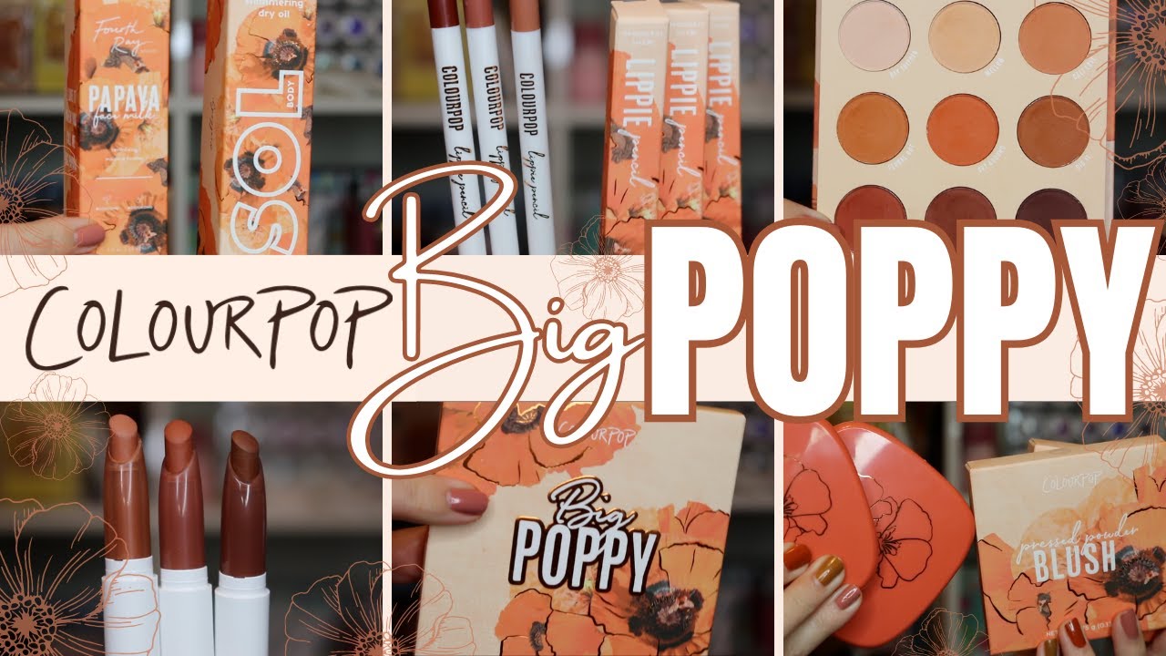 NEW ColourPop BIG POPPY Collection | Swatches of Everything + Lots of Comparisons