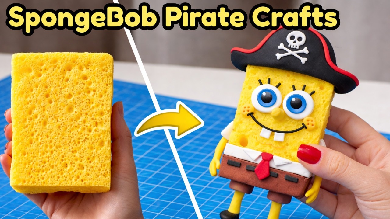 SpongeBob Pirate Crafts 👻🏴‍☠️ | Flying Dutchman Inspired DIY