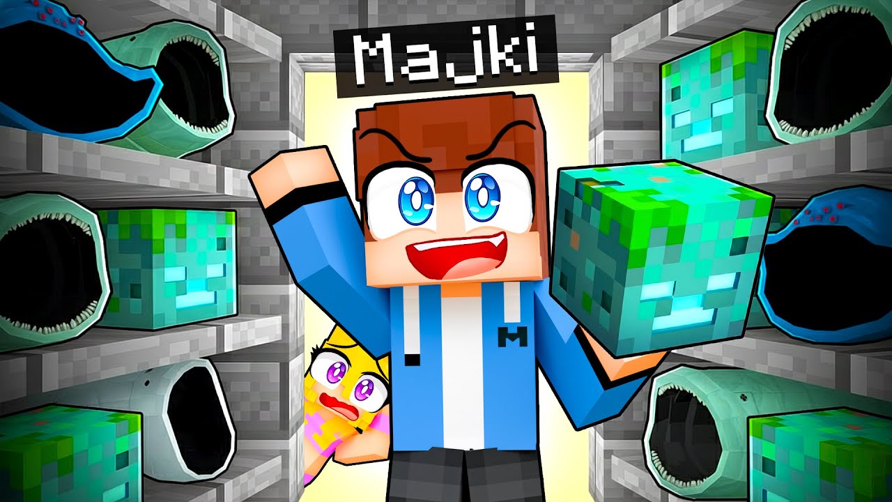 Majki ZOSTAJE KAŻDYM POTWOREM w Minecraft!