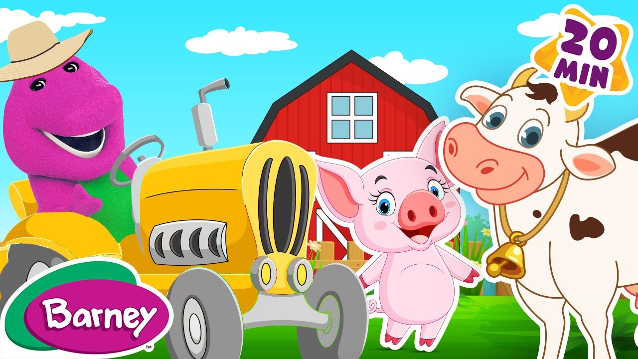 Down on Grandpa's Farm and MORE | Classic Barney Nursery Rhymes and Kids Songs