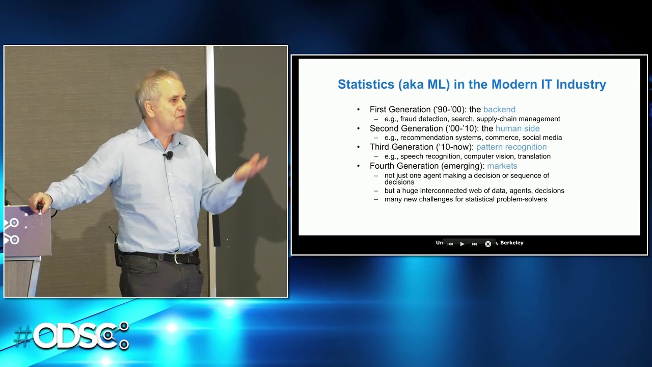 Michael I. Jordan on the Future of AI and Machine Learning (Full Video) | ODSC West 2019