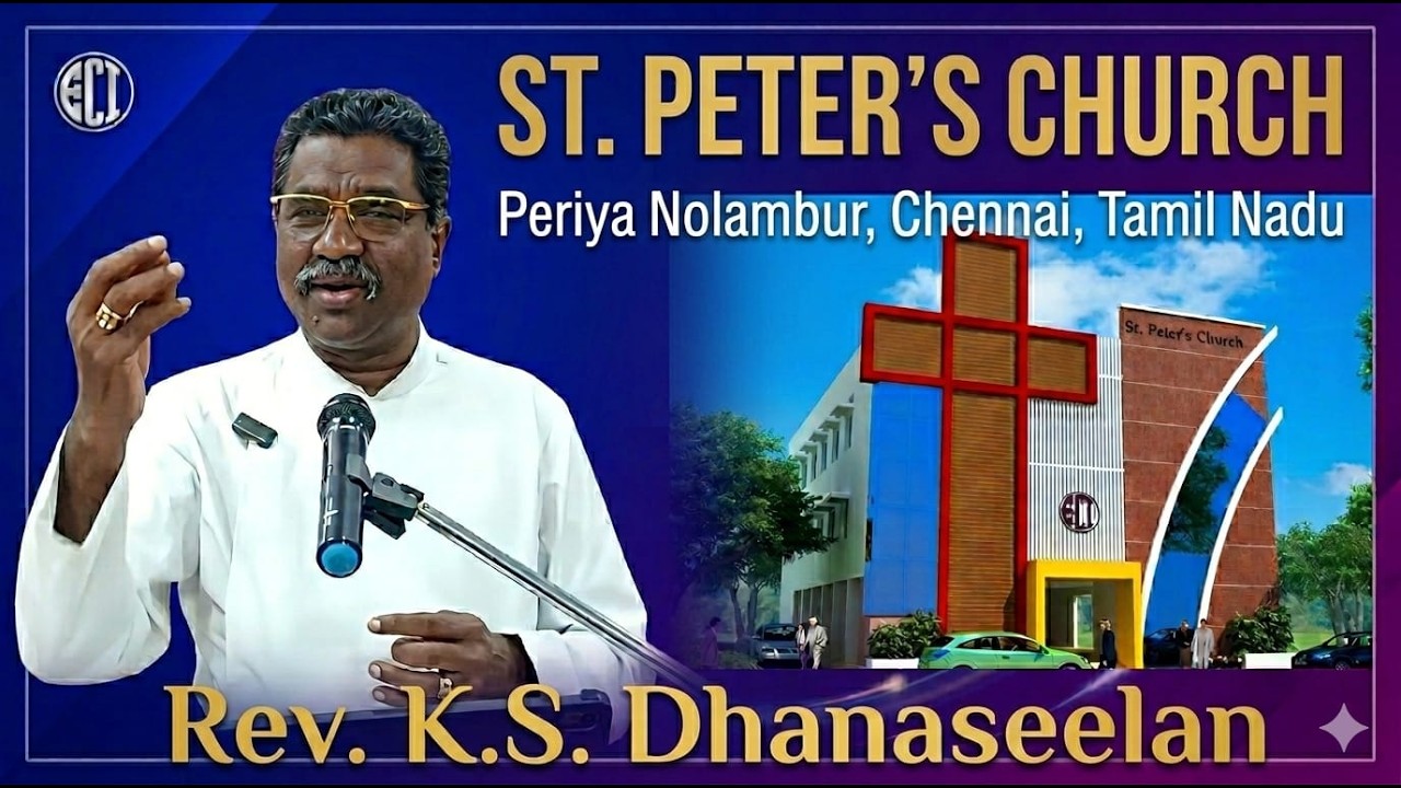 ECI St Peter's Church ||  Sunday 9 am service  || 15th March 2026 || Rev.K.S.Dhanaseelan