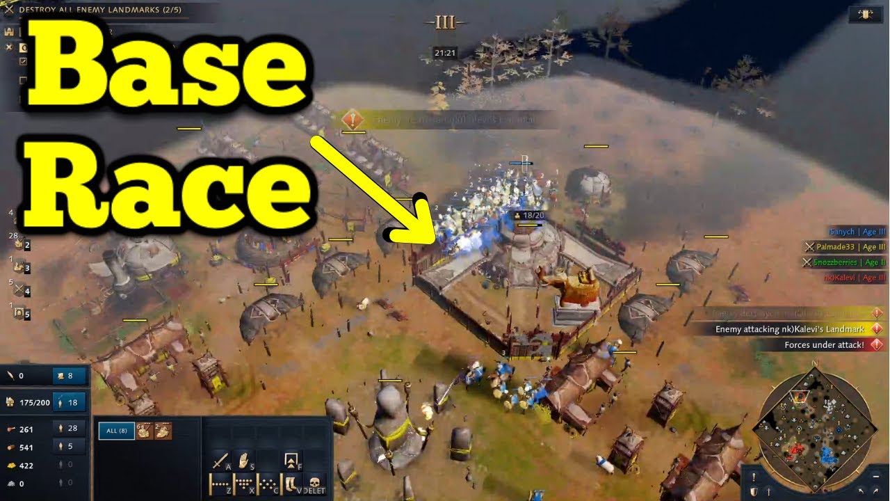 Close Base Trade (AOE4 2v2)