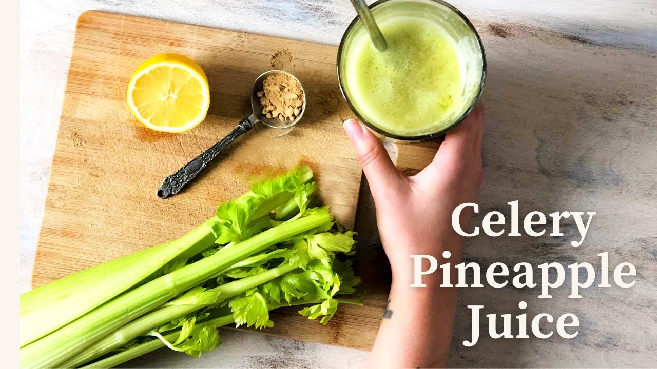 IMMUNE BOOSTING Blender Celery Pineapple 🍍 Juice | Easy & Healthy