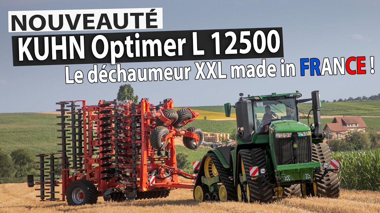 Nouveau KUHN Optimer L 12500 sur John Deere 9RX640