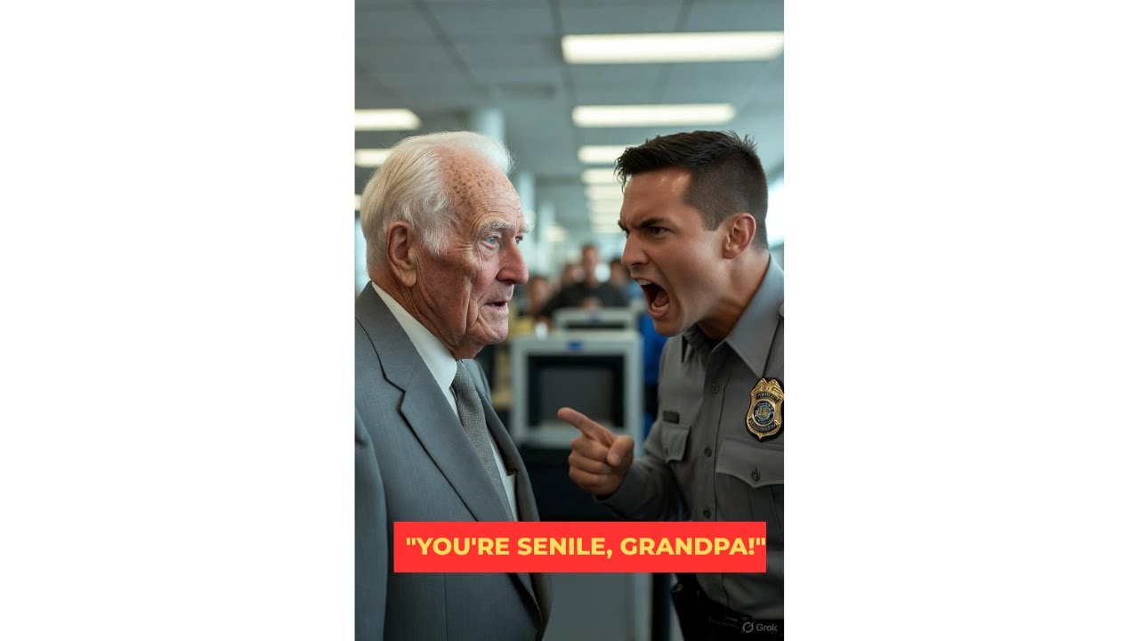 Airport Security Humiliated the Old Man — Until the Air Marshal Saw His ID