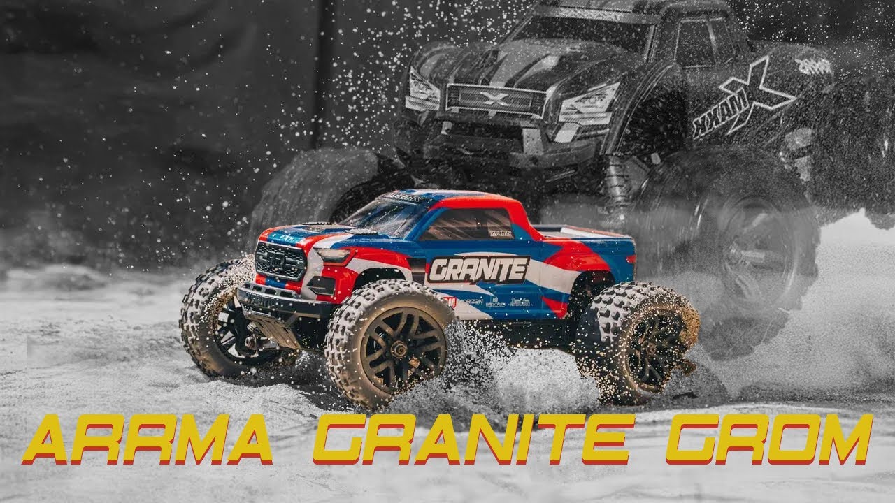 Essai du ARRMA GRANITE GROM...sur piste 1/8 !