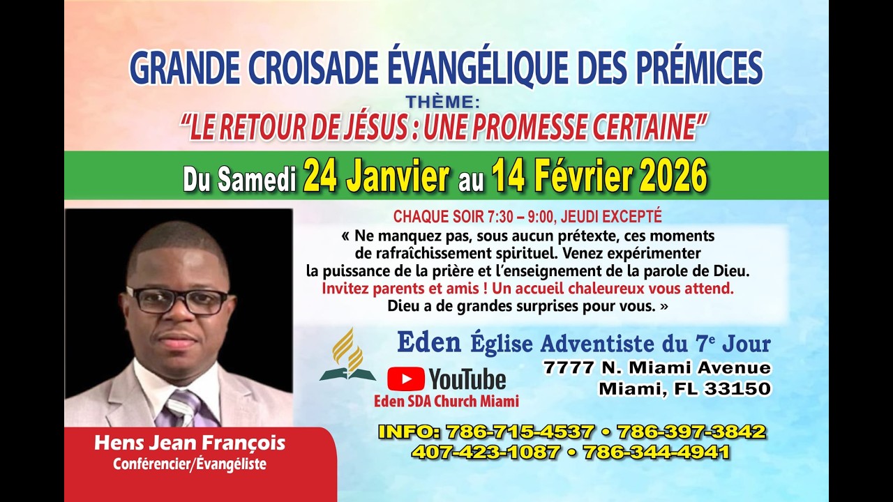 Grande Croisade Evangelique | Br. Hens Jean Francois | 02/10/2026