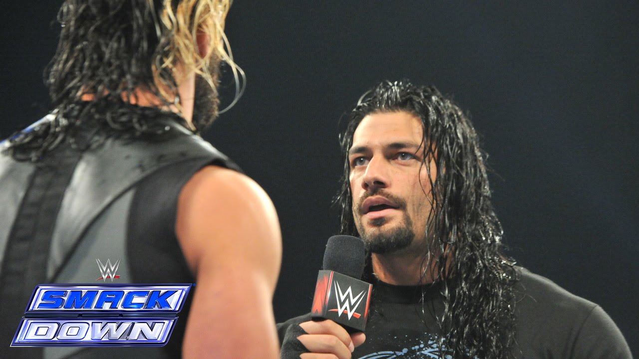 Роман Рейнс прерывает Сета Роллинса: SmackDown, 9 января 2015 г.