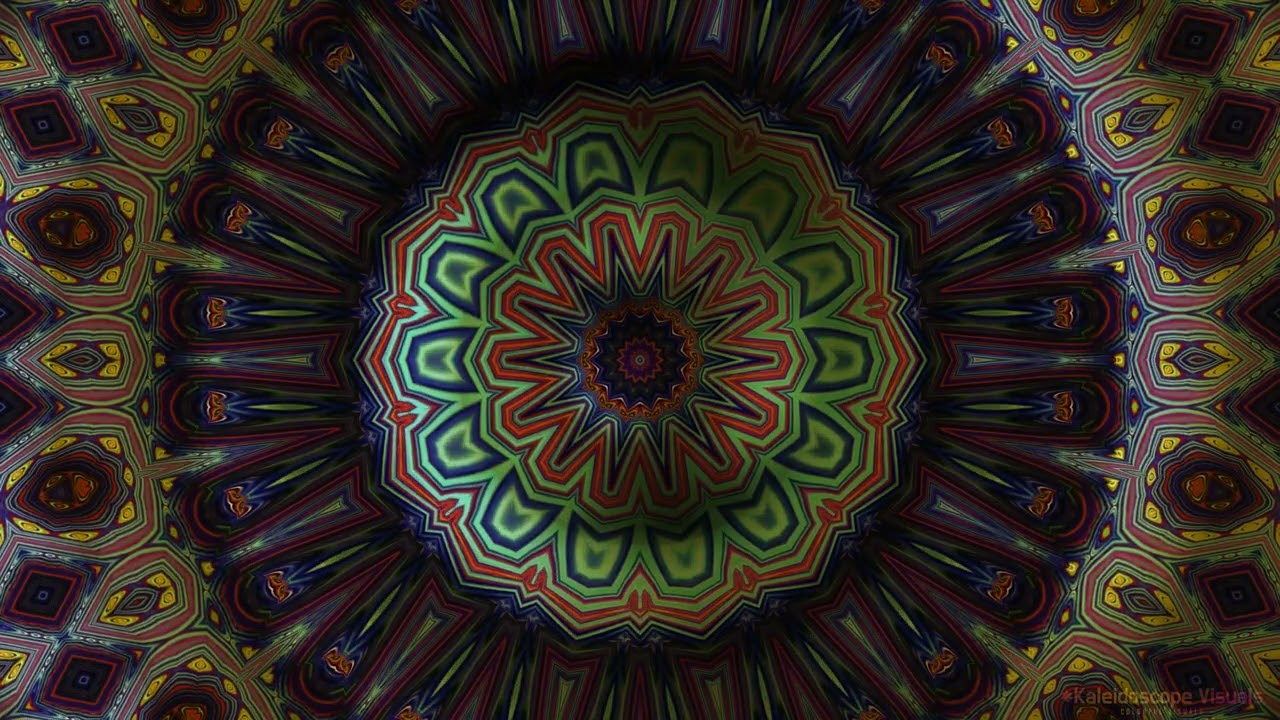 Kaleidoscope Meditation Mind Movie for Attraction & Heart Love, Kaleidoscope Visuals
