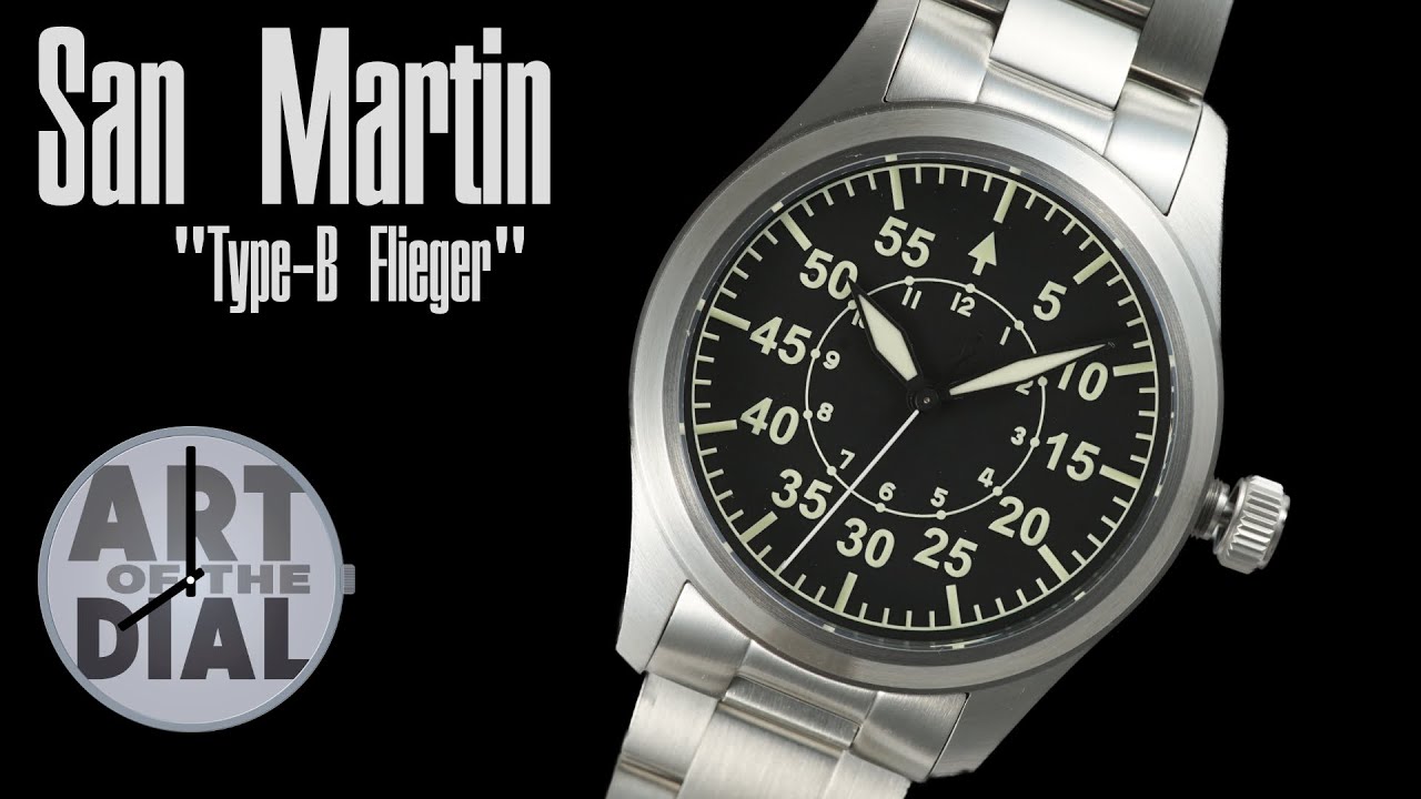 San Martin Type-B Flieger Watch Review  SN0030-G2 Art of the Dial Aliexpress 11.11 sale