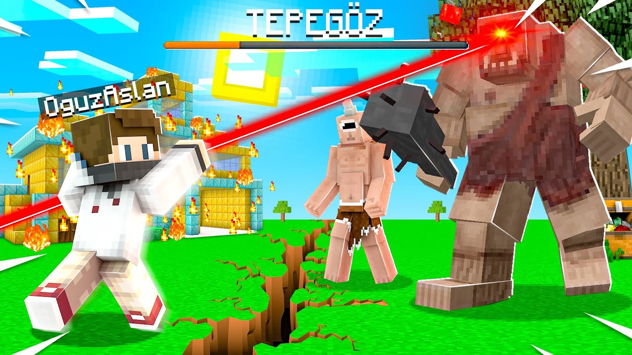 TEPEGÖZ MAĞARASINA GİRDİM - Minecraft Tepegöz Modu
