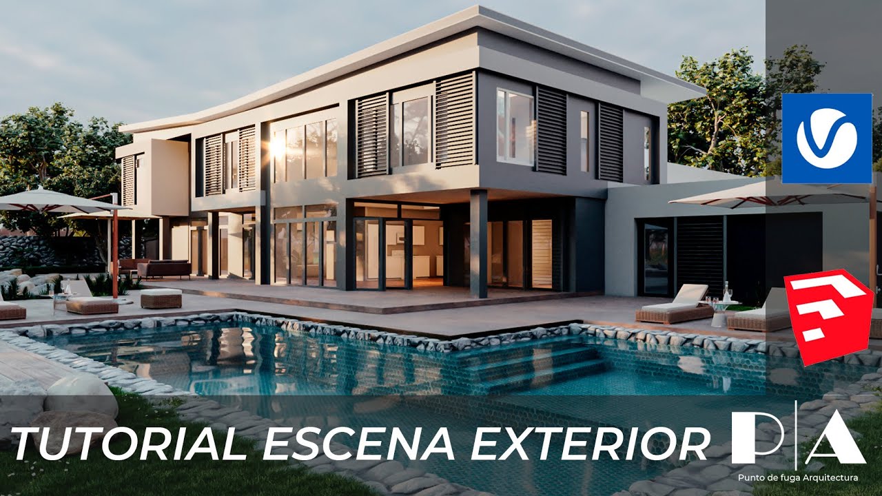 💡 TUTORIAL GRATIS | RENDER EXTERIOR | SKETCHUP + VRAY 5.2 💡 PT.1 ILUMINACIÓN