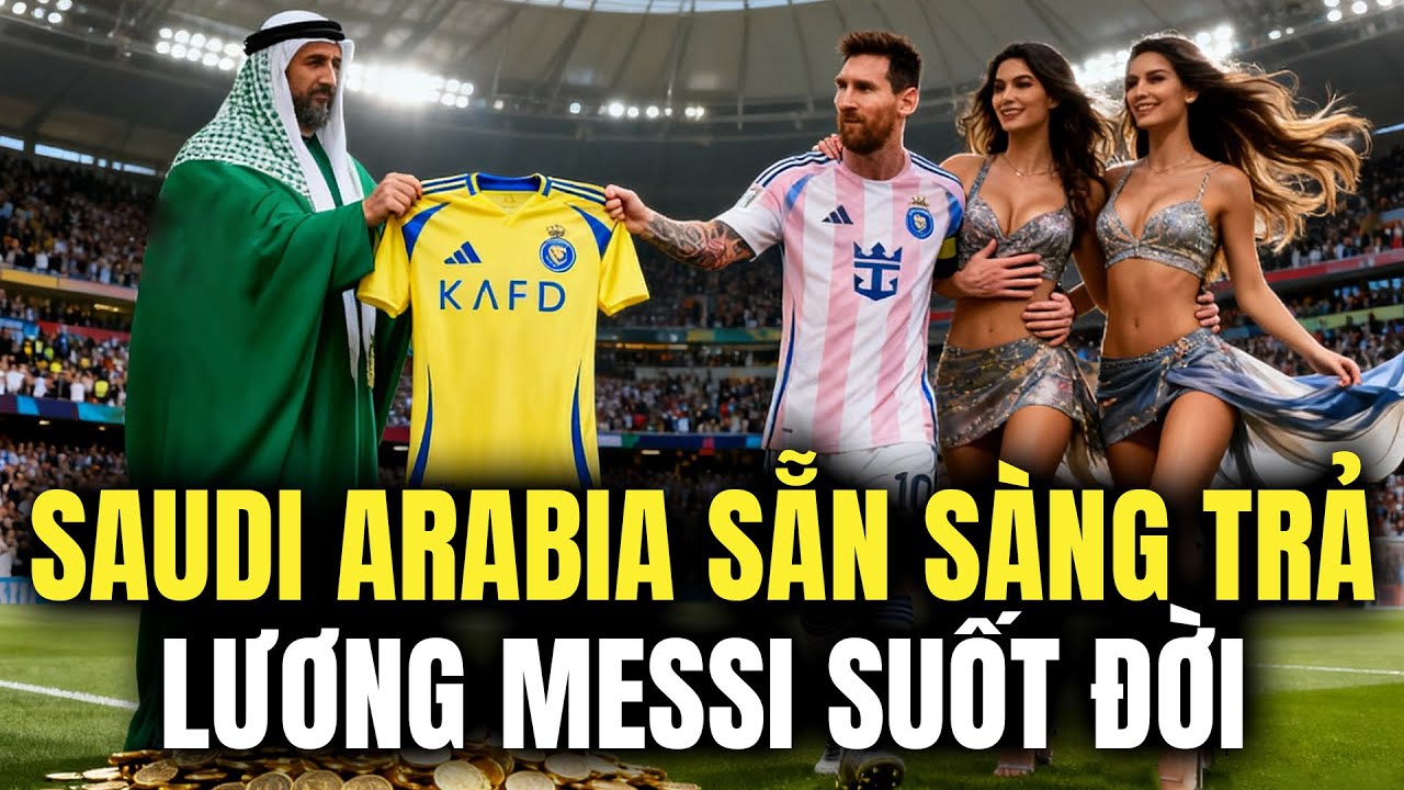 SAUDI ARABIA SẴN SÀNG TRẢ LƯƠNG MESSI SUỐT ĐỜI