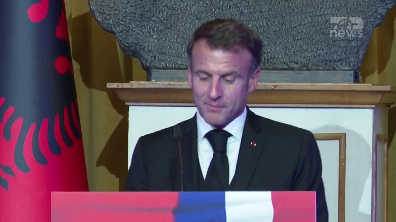 Top News – Macron flet shqip në Tiranë, ngre dolli për miqësinë franko-shqiptare