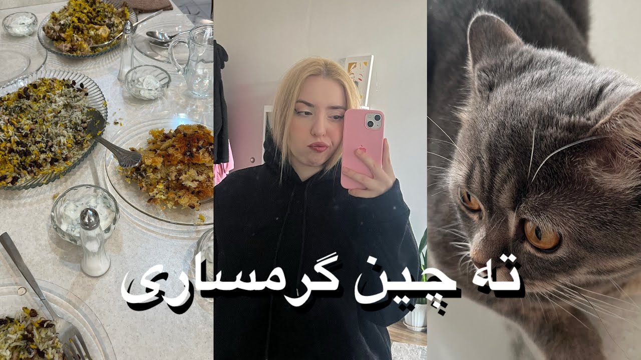 ولاگ روزمرگی با آموزش ته چین گرمساری 