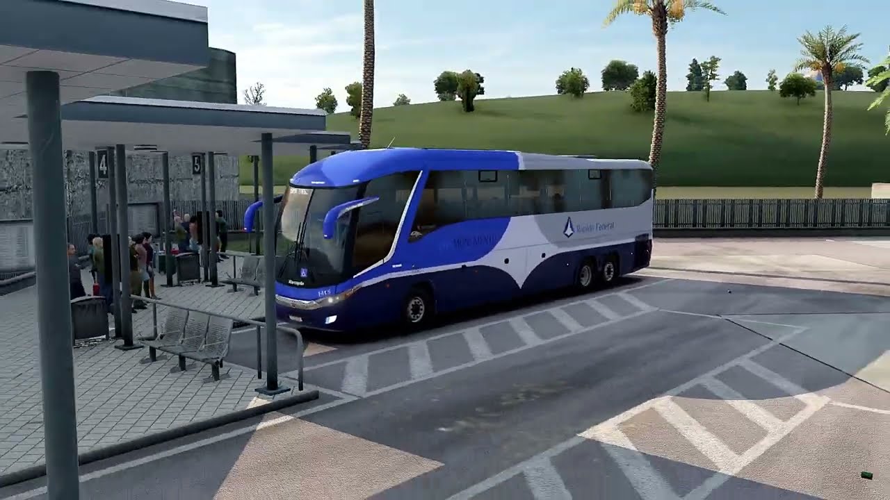 ETS2 1.56 mod bus | marcopolo g7  - Mapa EAA – Euro Truck Simulator 2