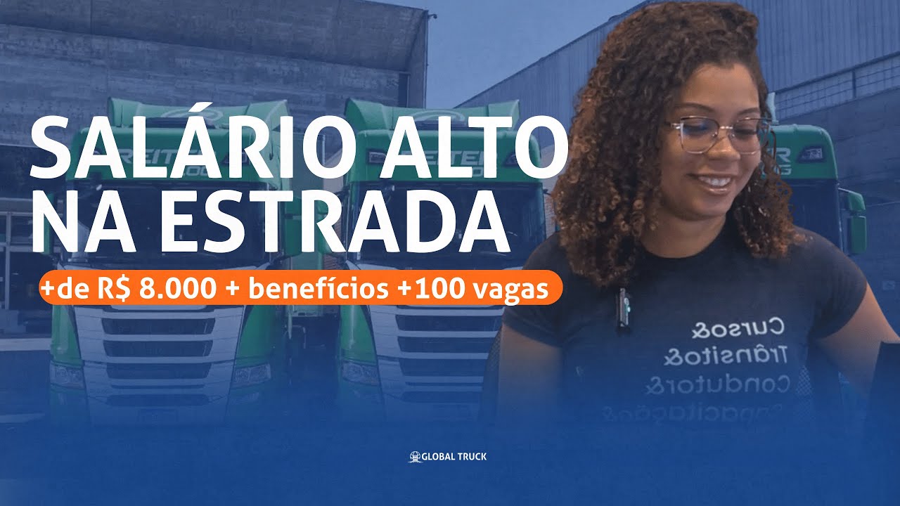 +100 vagas para carreteiros | Salário até R$ 8.000 + bonificação