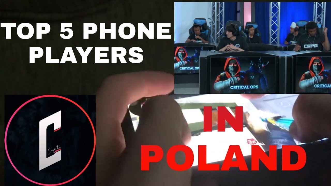 TOP 5 PHONE PLAYERS IN POLAND | Critical Ops | Coqesta