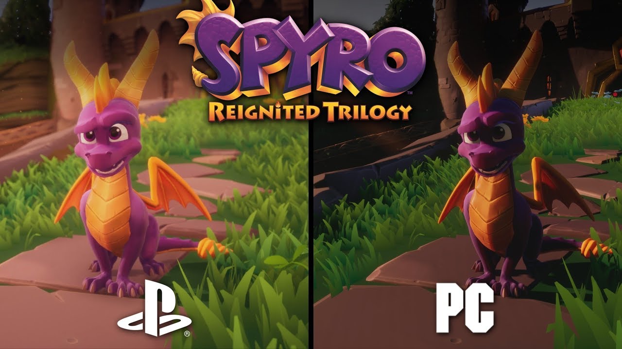 Spyro Reignited Trilogy PC vs PS4 | Прямое сравнение