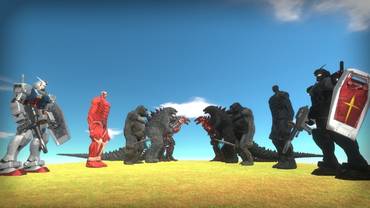1vs1 Kaiju Monster Battle vs Dark Itself - Animal Revolt Battle Simulator
