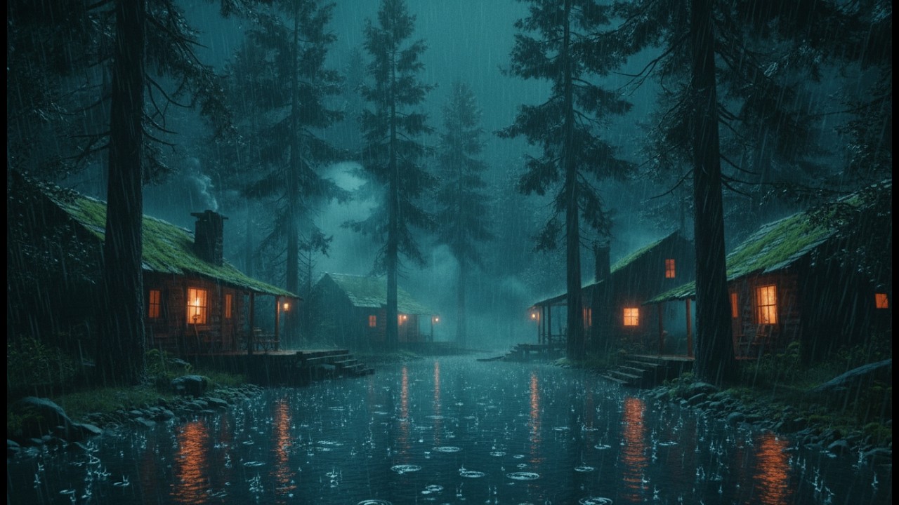 Rain Sounds for Sleeping 🌙 Heavy Rain Ambience to Calm Mind, Deep Sleep & Total Body Relaxation