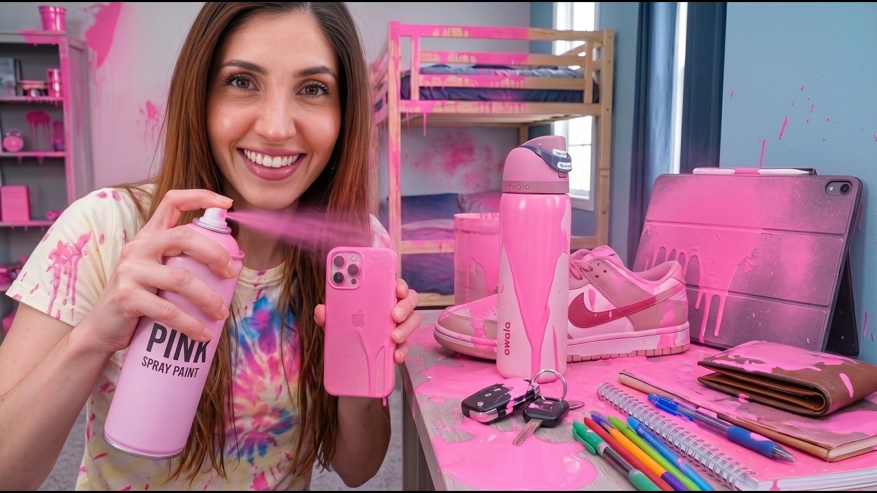 I Secretly Turned My Brother's Room Pink!