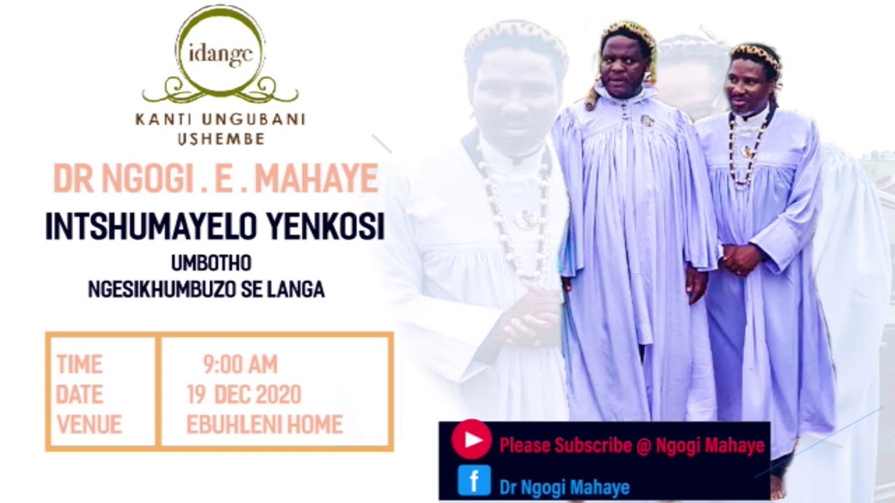 Inkosi uMbotho ngesikhumbuzo seLanga Ebuhleni.