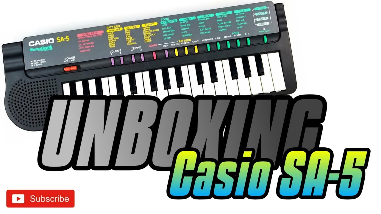 MINI KEYBOARD CASIO SA - 5 [ UNBOXING & REVIEW ] INDONESIA