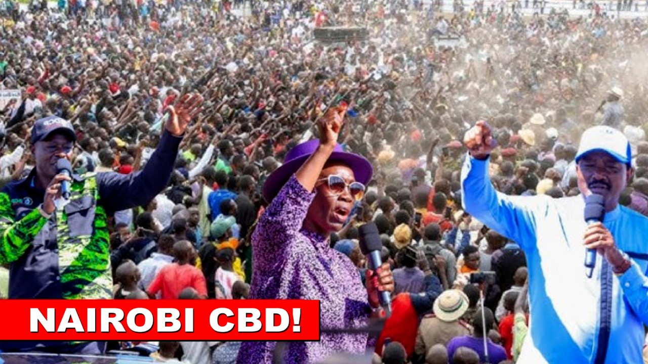 Gachagua and united opposition Mega Rally in Nairobi CBD to popularise Wantam slogan!🔥