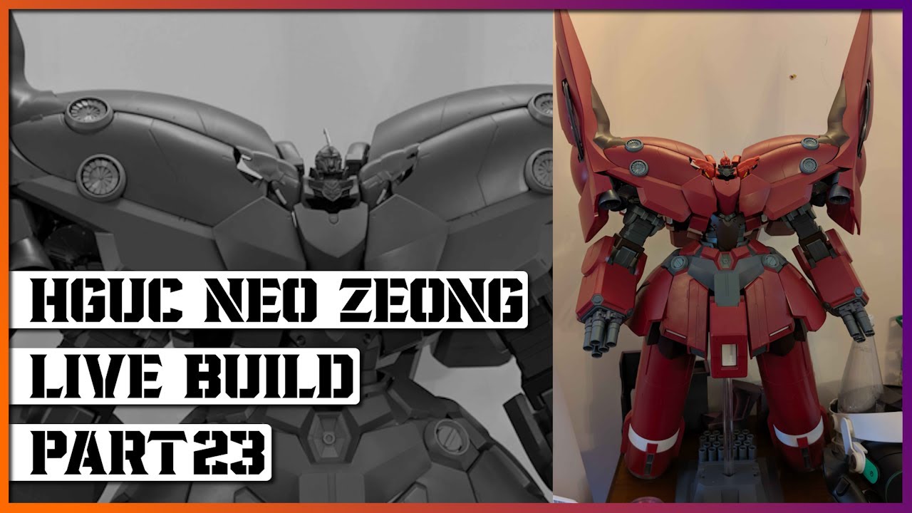 Lets Build Something Big! - HGUC Neo Zeong Live Build Part 23 - [4K]