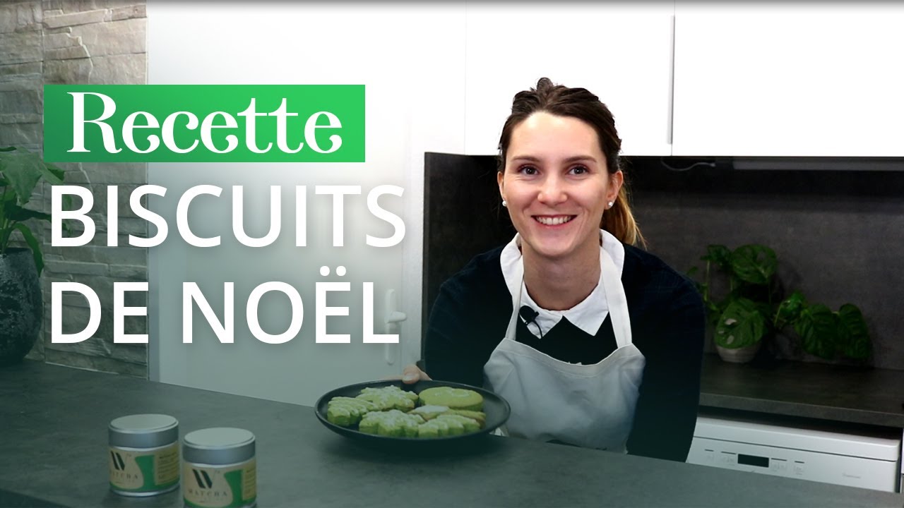 Biscuits de No&euml;l au Matcha Bio