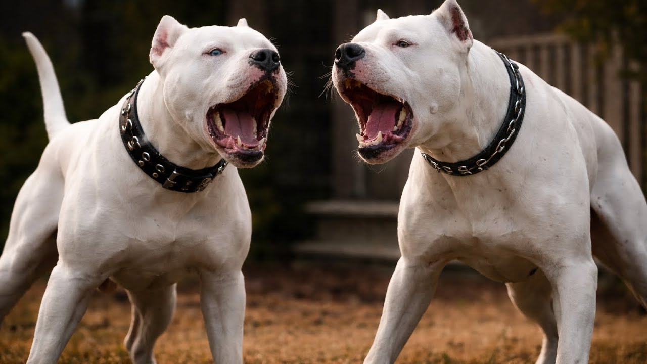 PİTBULL BİZON DOG ARJENTİNO KONTLA BOĞUŞUYOR!