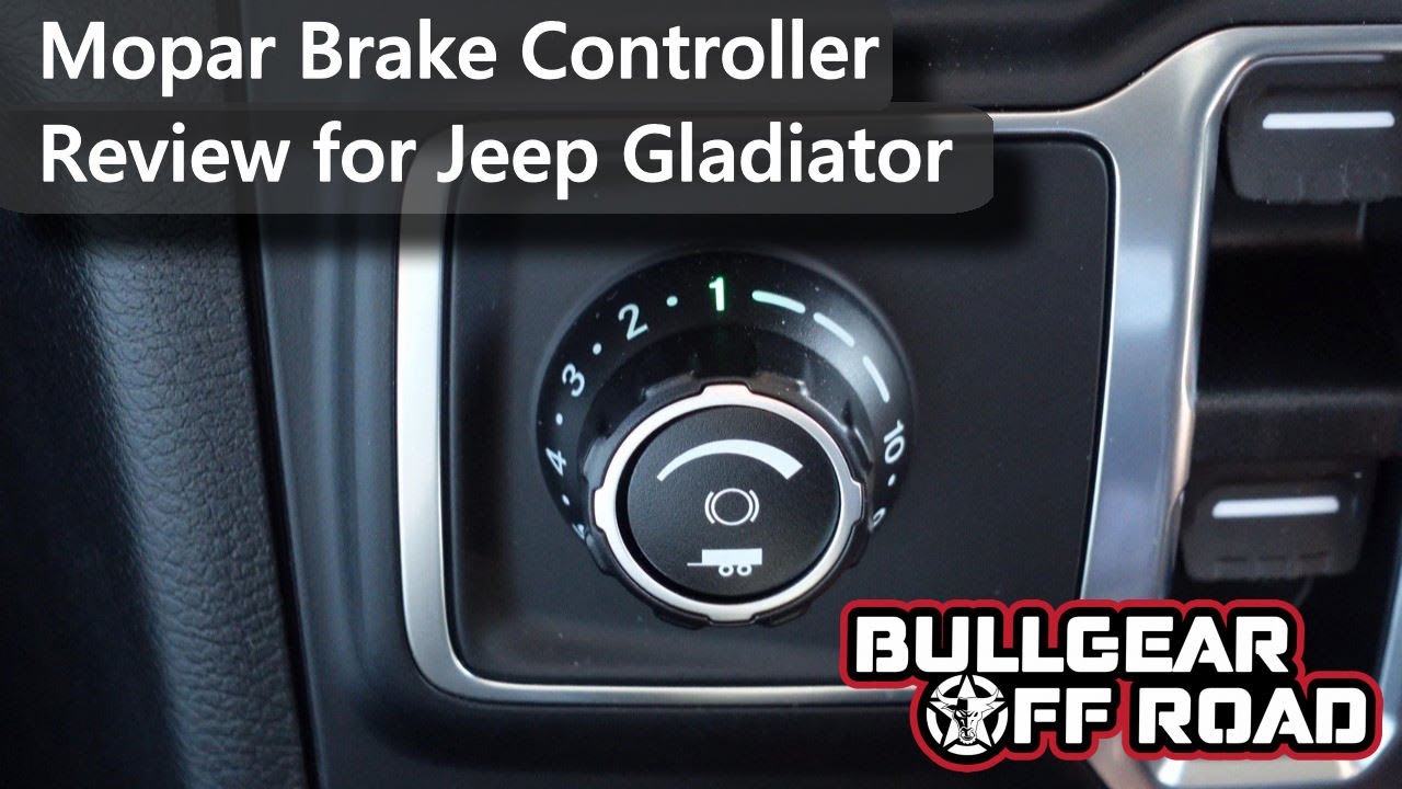 Mopar brake controller test and review for the 2020 Jeep Gladiator