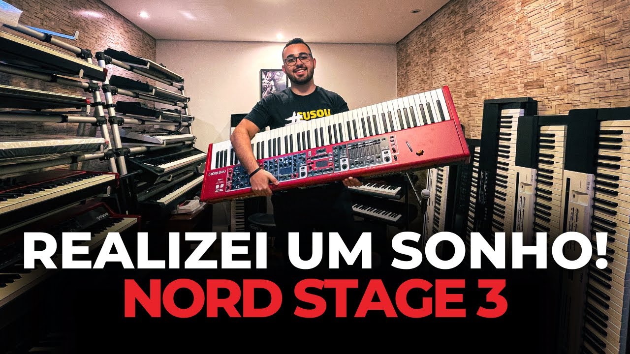 Realizei um sonho e busquei meu NORD STAGE 3 na caixa! (Unboxing + Test)