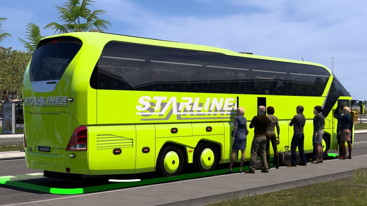 [ 1.49 ] Neoplan Starliner 2 | Free Download Bus Mod | Euro Truck Simulator 2 ETS2 2024