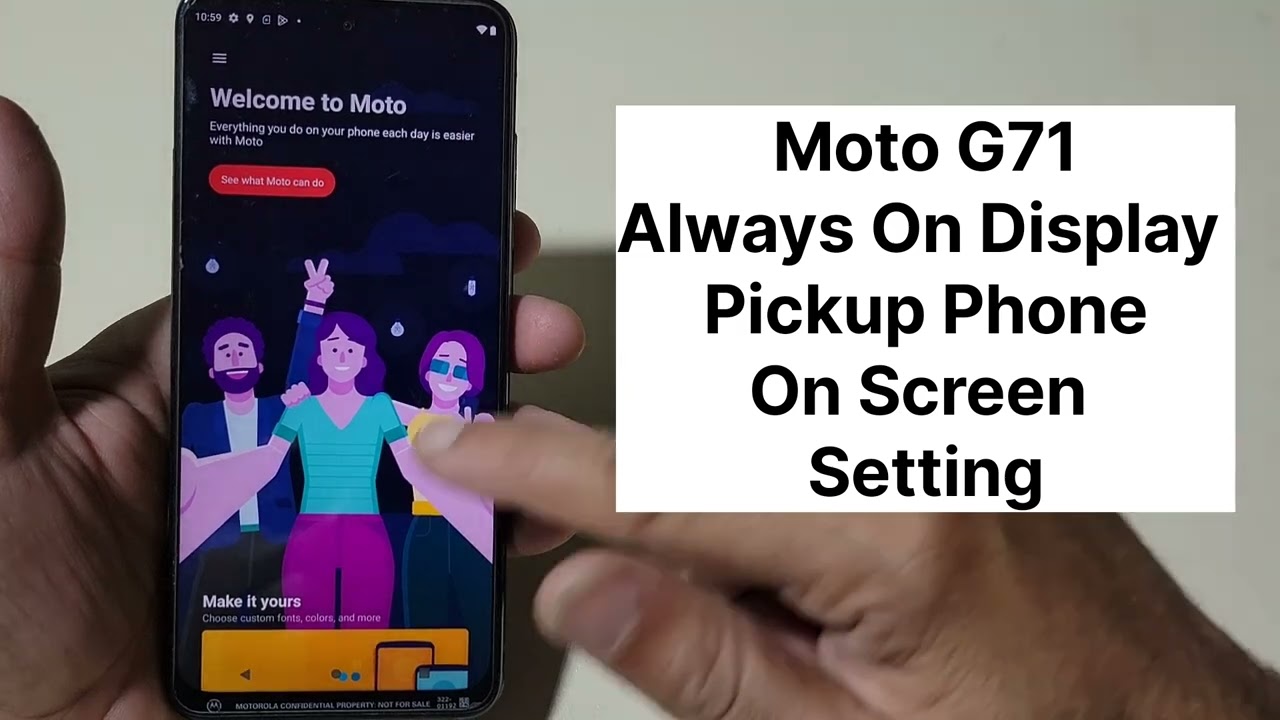Moto G71 Always On Screen And Pickup Display On Setting