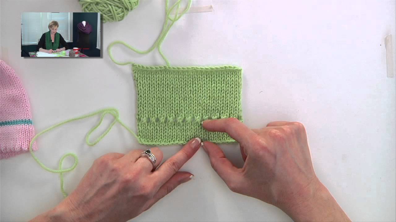Knitting Help - Picot Edge