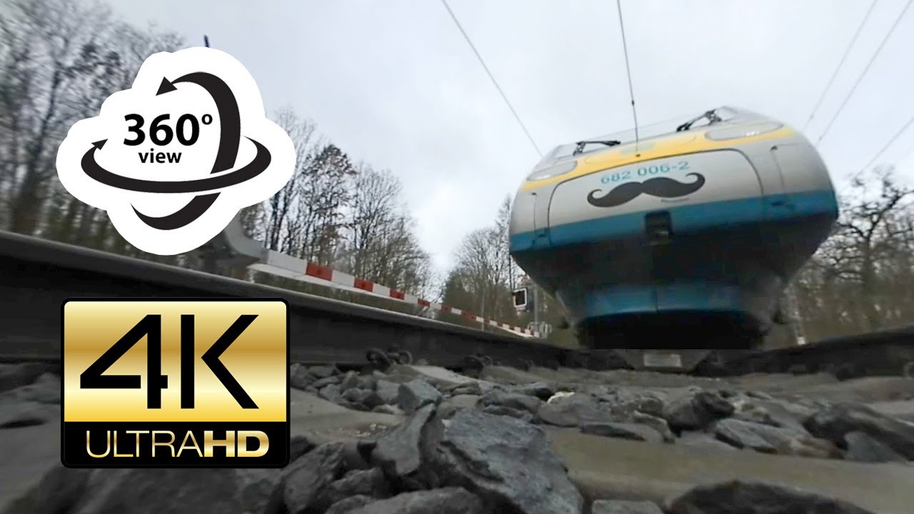 360&deg; camera under train - PENDOLINO (4K)