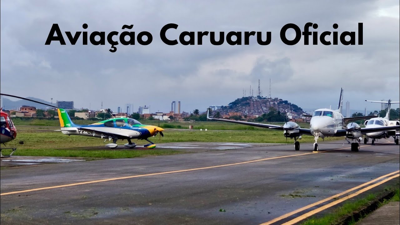 MOVIMENTAÇÃO de Aviões no aeroporto de Caruaru