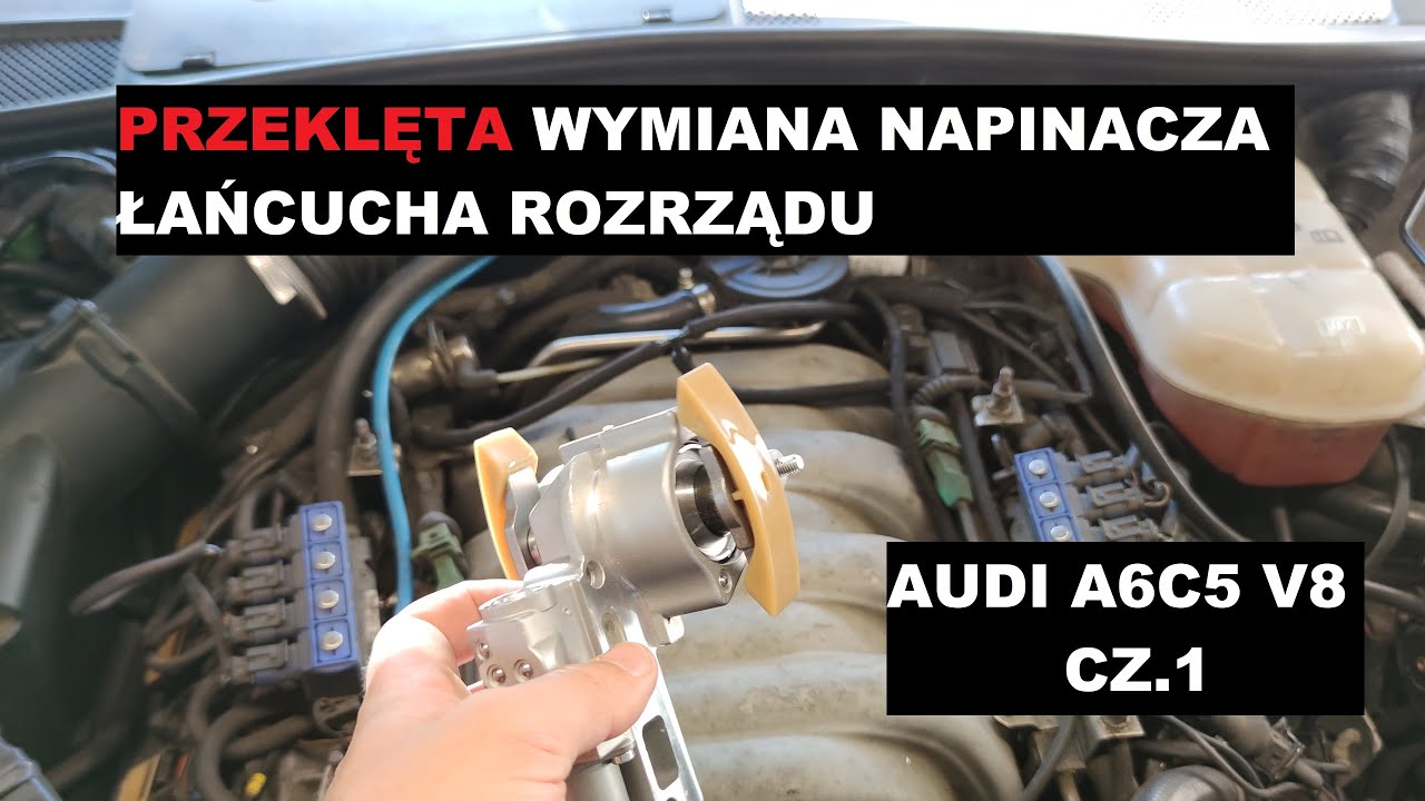 Wymiana napinacza nastawnika łańcuszka rozrządu Audi A6C5 S6C5 4.2 V8 skoda vw seat grupa VAG