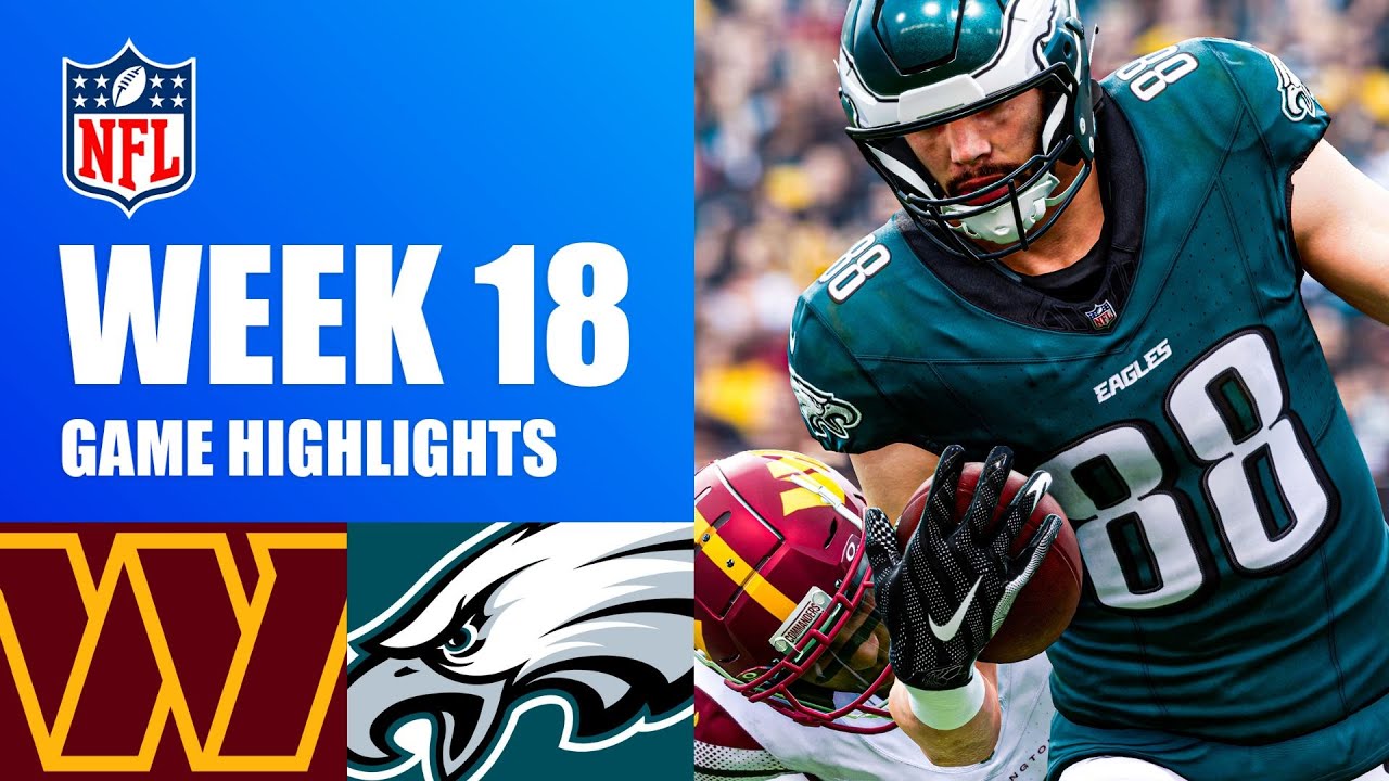 Commanders vs. Eagles Week 18 - Madden 25 Simulation Highlights (Updated Rosters)