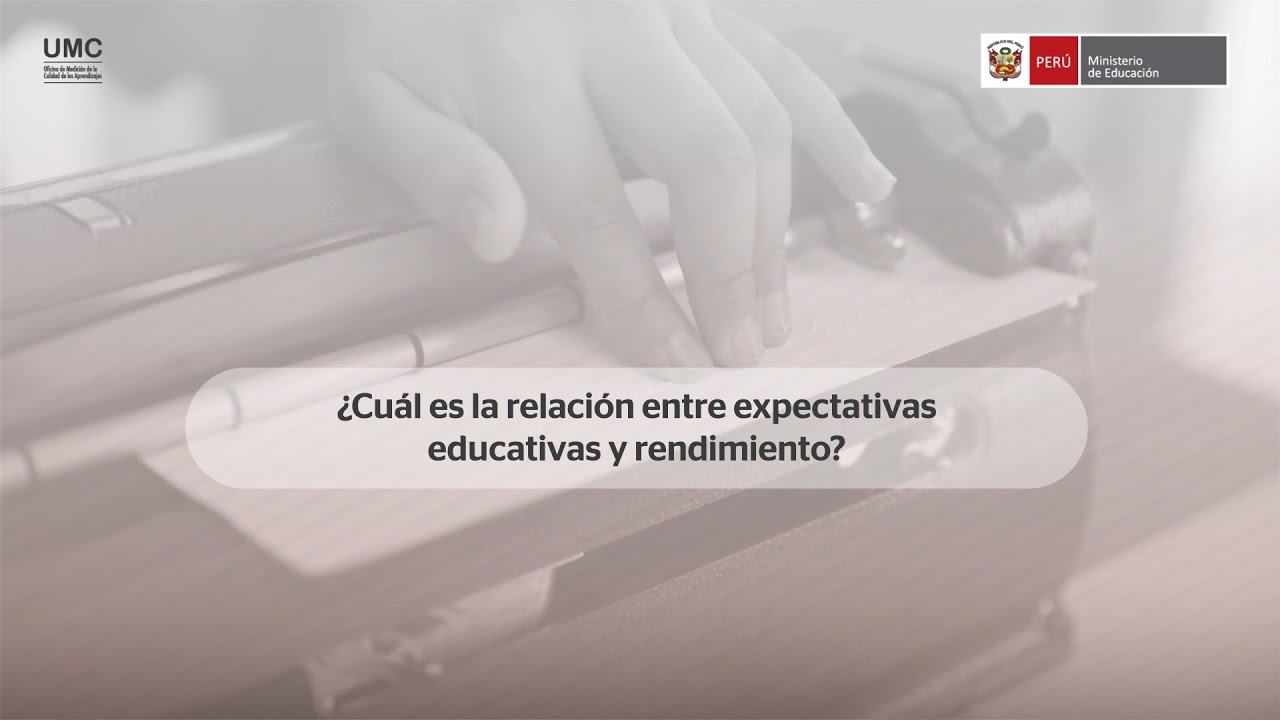 ¿Cuál es la relación entre expectativas educativas y rendimiento?