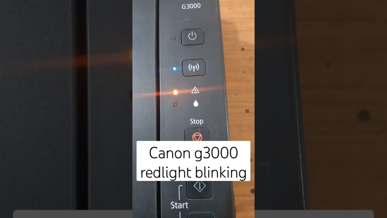 canon g3000 redlight blinking problem #shorts #canon #error code