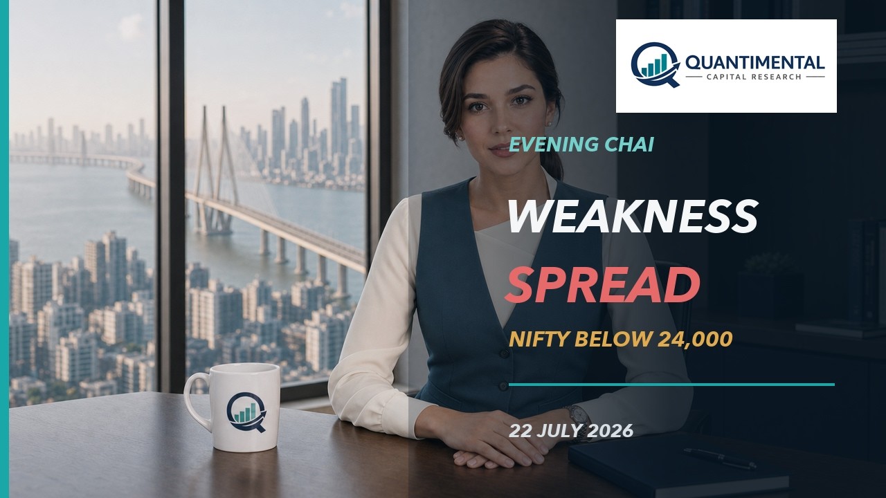 Why NIFTY Fell Below 24,000 | Oil, Banks & Broad Weakness | 22 July 2026
