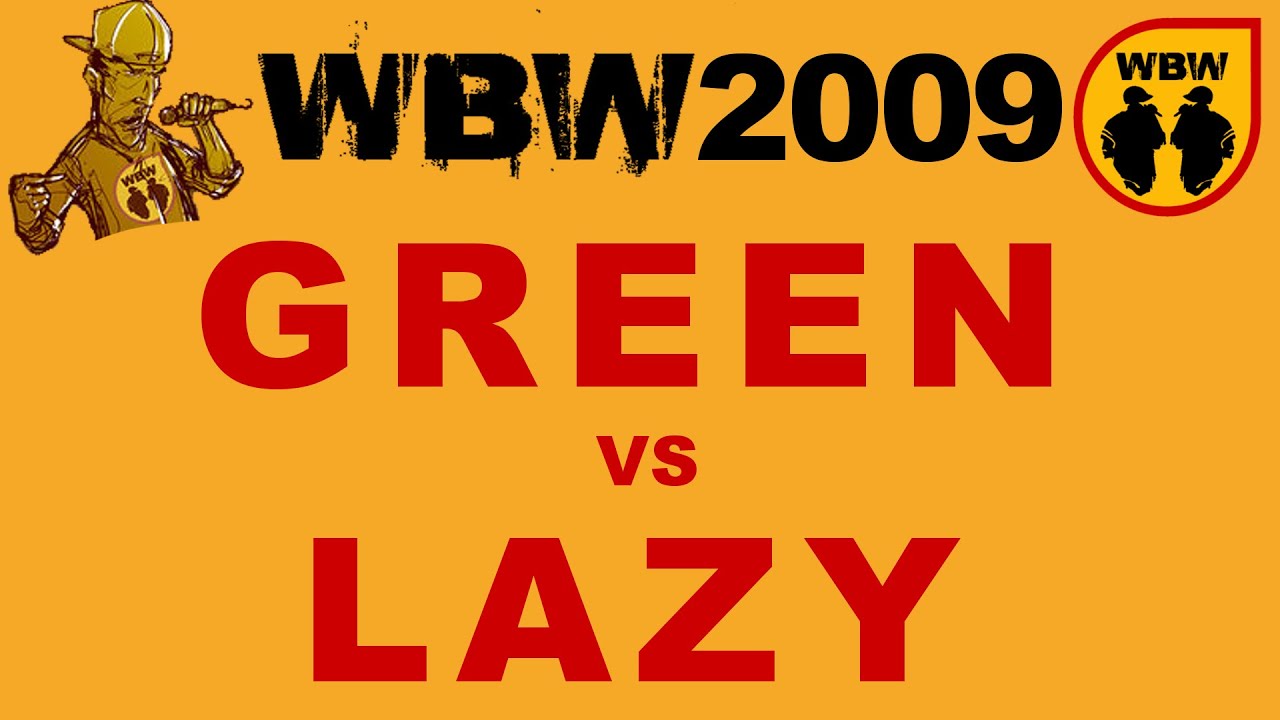 Green 🆚 Lazy 🎤 WBW 2009 el.2 (freestyle rap battle)