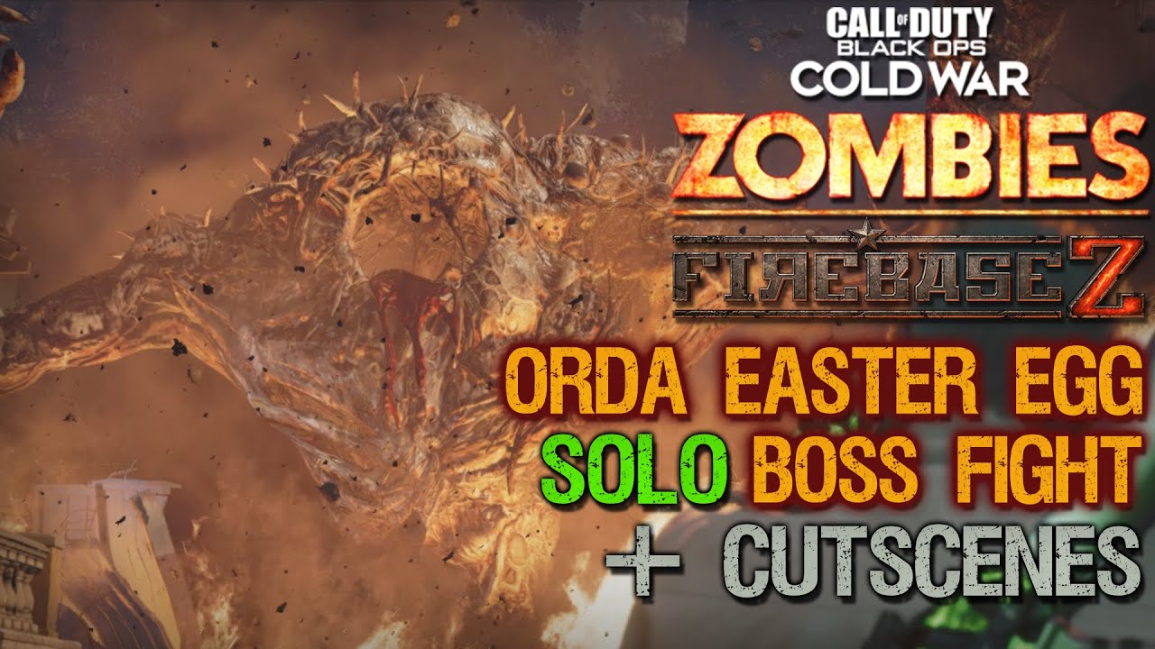 FIREBASE Z ORDA SOLO BOSS FIGHT + ENDING CUTSCENE! | Call of Duty: Black Ops Cold War Zombies