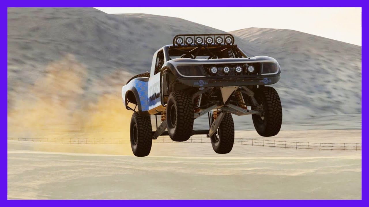 Rally & Offroad action - Johnson Valley SHOWCASE [60fps] - BeamNG drive new map!