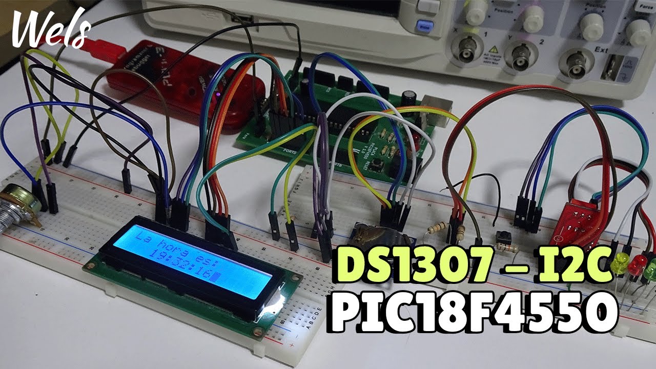 DS1307 I2C y LCD con PIC18F4550